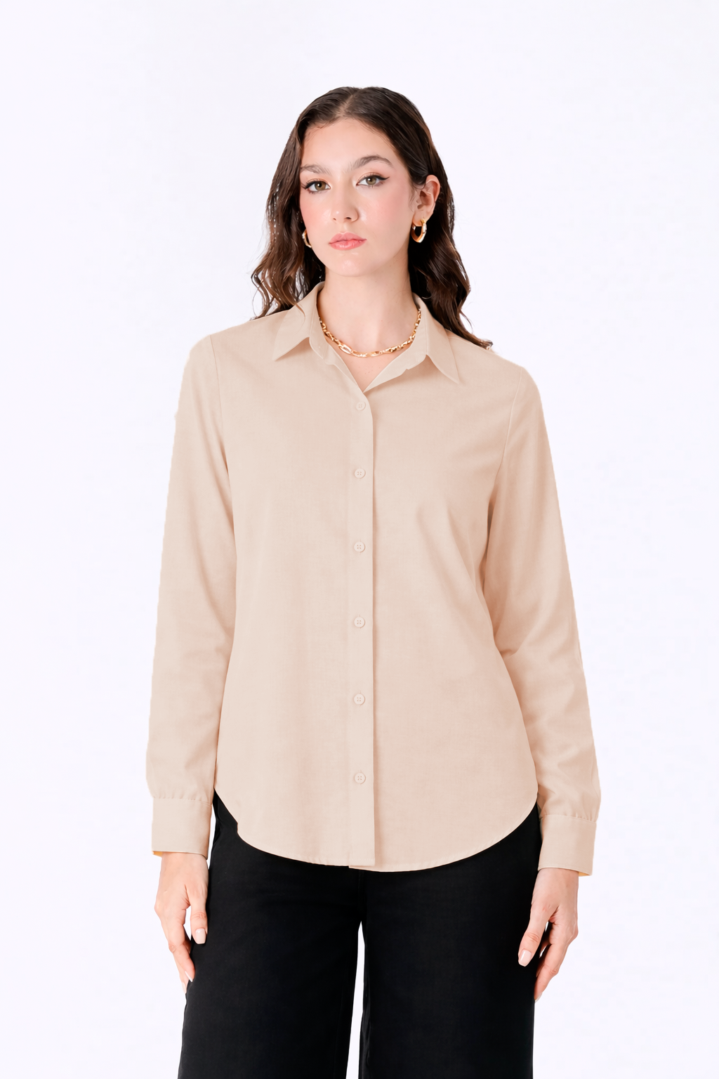 BLUSA CAMISERA MANGA LARGA - AFRICA