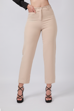 PANTALÓN SASTRE CATALAN BEIGE - ADRIANA