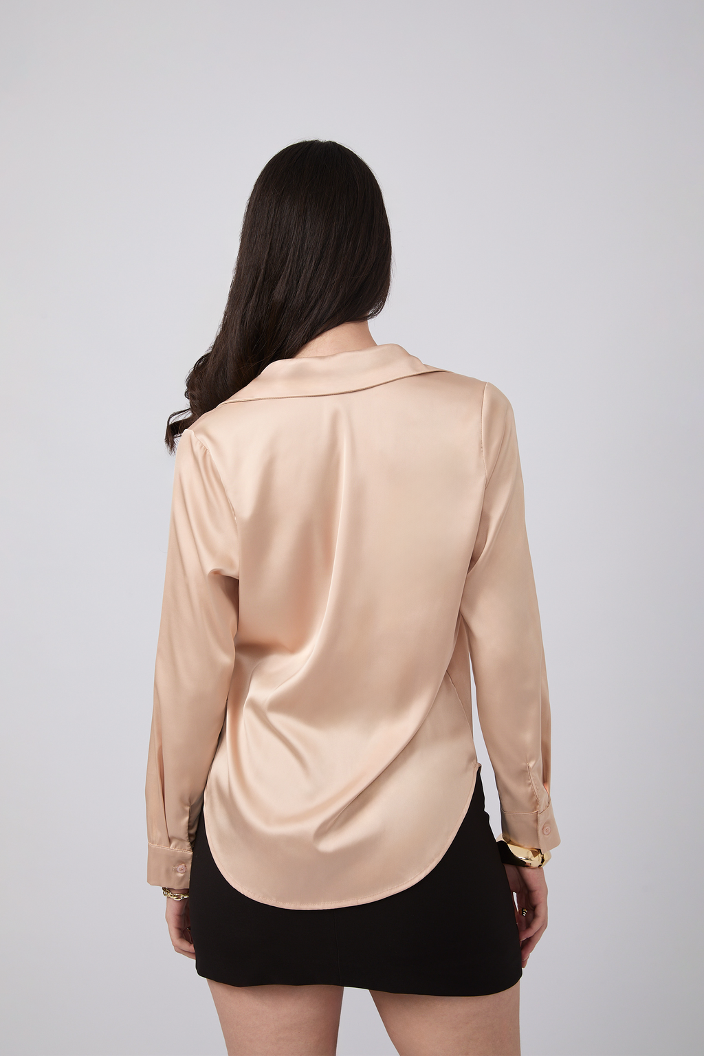 Blusa de Seda Beige