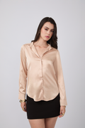 Blusa de Seda Beige