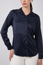 Blusa de Seda Marino