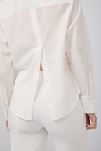 BLUSA CAMISERA CON BOTONES DELANTEROS Y POSTERIORES PERLA - BILBAO