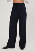 PANTALON SEMI PALAZZO CON BOLSILLOS LATERALES AZUL - DHALIA