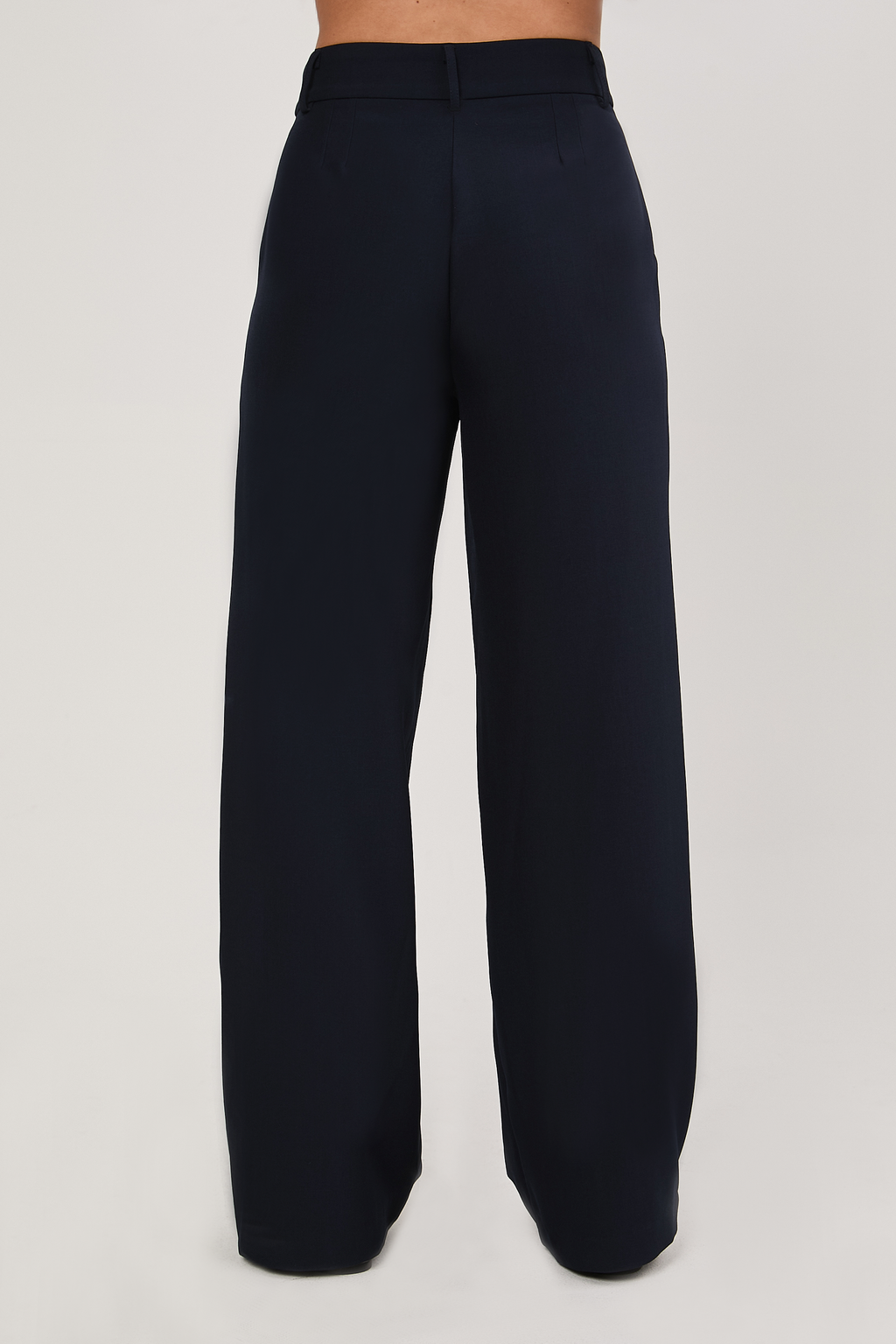 PANTALON SEMI PALAZZO CON BOLSILLOS LATERALES AZUL - DHALIA