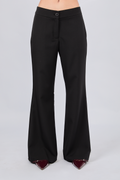 PANTALÓN FLARE SASTRE CON BOLSILLOS A LOS LATERALES NEGRO - ENROQUE