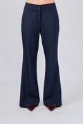 PANTALÓN FLARE SASTRE CON BOLSILLOS A LOS LATERALES MARINO - ENROQUE