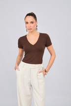 WOMEN'S PIMA COTTON POLO SHIRT ESTEFANIA PEARL
