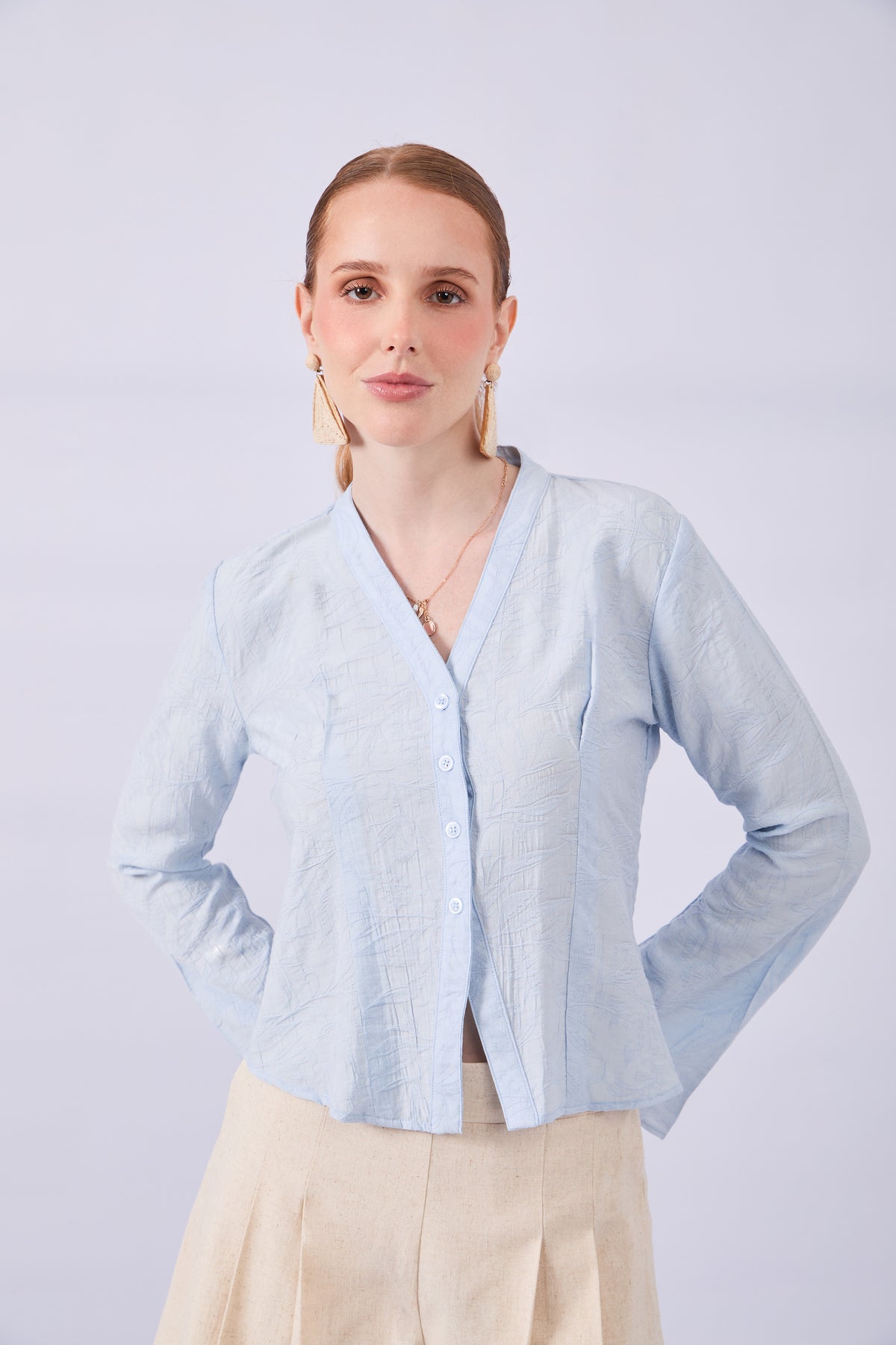 BLUSA CELESTE - GARDENIA