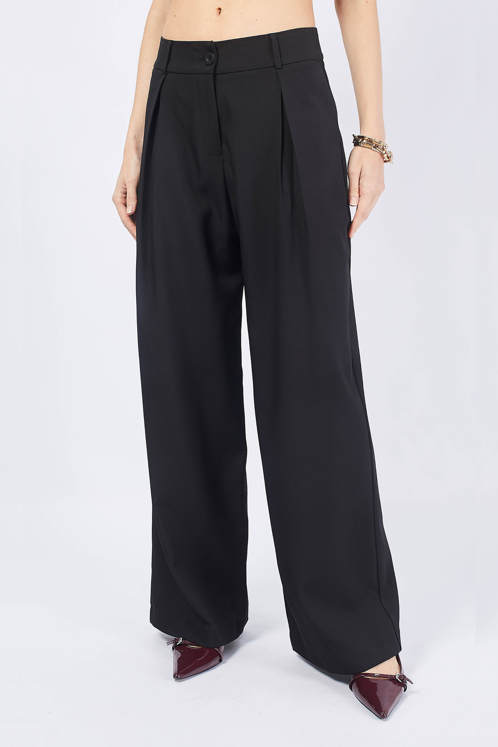 BLACK MERCEDES TAILOR-MADE TROUSERS