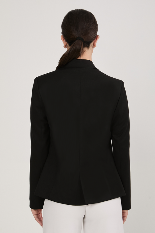 BLAZER SASTRERO ENTALLADO CON BOTON METALICO NEGRO - KAJUN [PRE-VENTA]