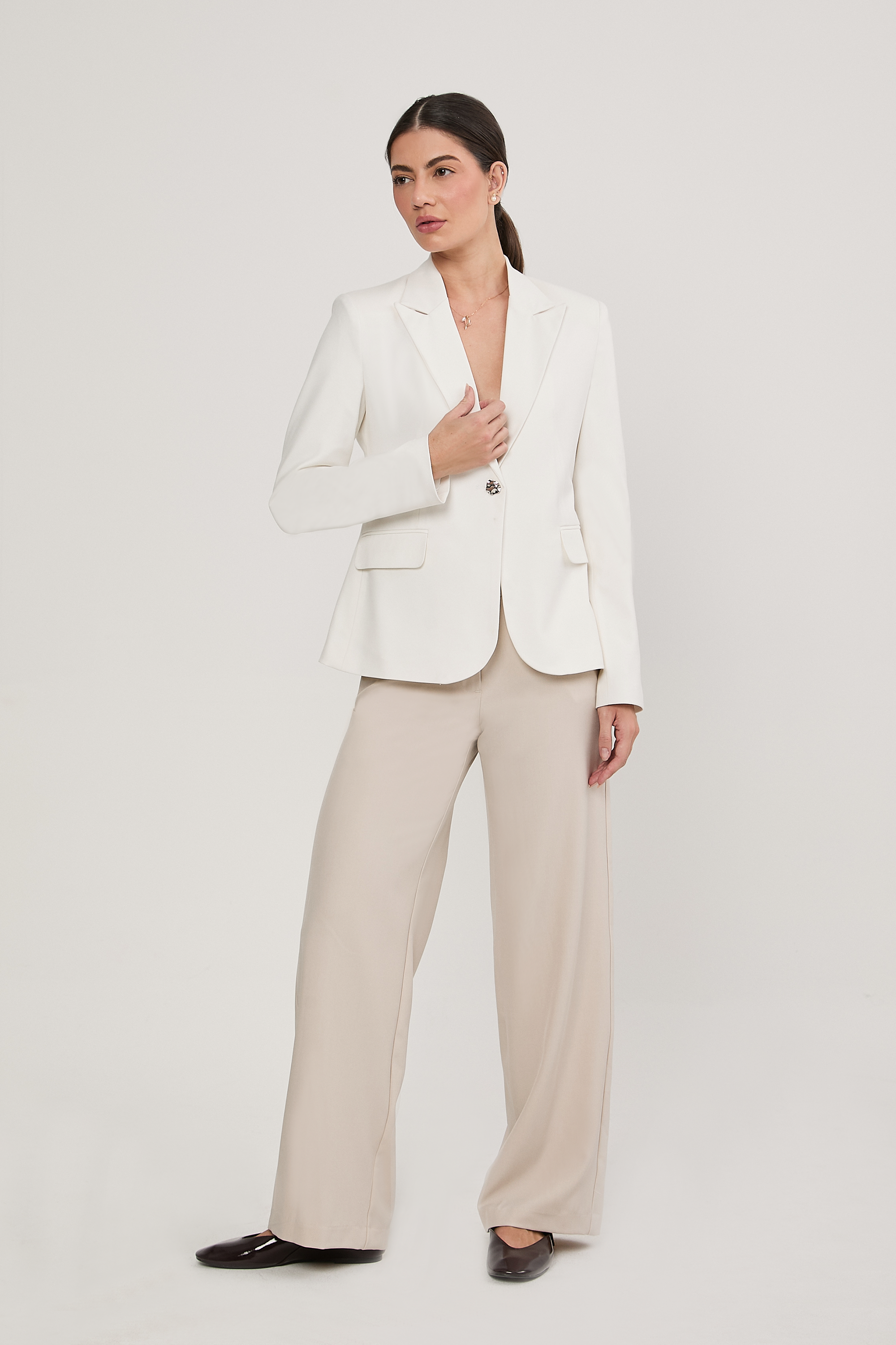 Pantalón sastre Beige - Julia mirella