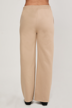 PALAZZO FRANELA CON PRETINA ELASTICADA BEIGE