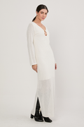 VESTIDO TEJIDO CON ESCOTE PERLA - BALI