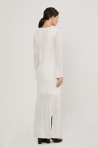 VESTIDO TEJIDO CON ESCOTE PERLA - BALI