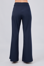 PANTALÓN FLARE SASTRE CON BOLSILLOS A LOS LATERALES MARINO - ENROQUE