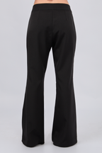 PANTALÓN FLARE SASTRE CON BOLSILLOS A LOS LATERALES NEGRO - ENROQUE
