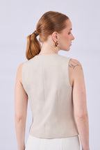 CHALECO BEIGE - LUMA