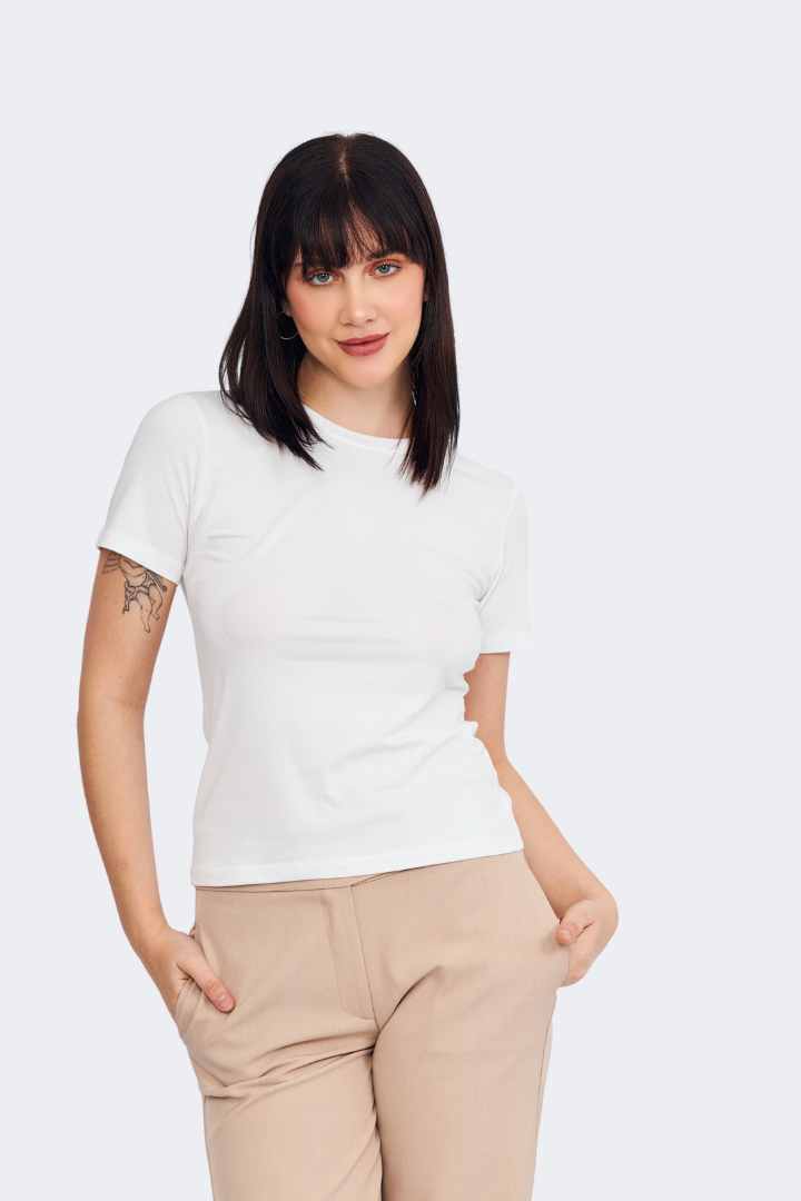 WOMEN'S CAMILA BLACK PIMA COTTON POLO SHIRT