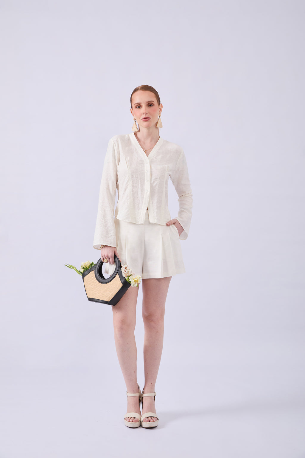 BLUSA PERLA - GARDENIA