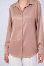 Blusa de Seda topo