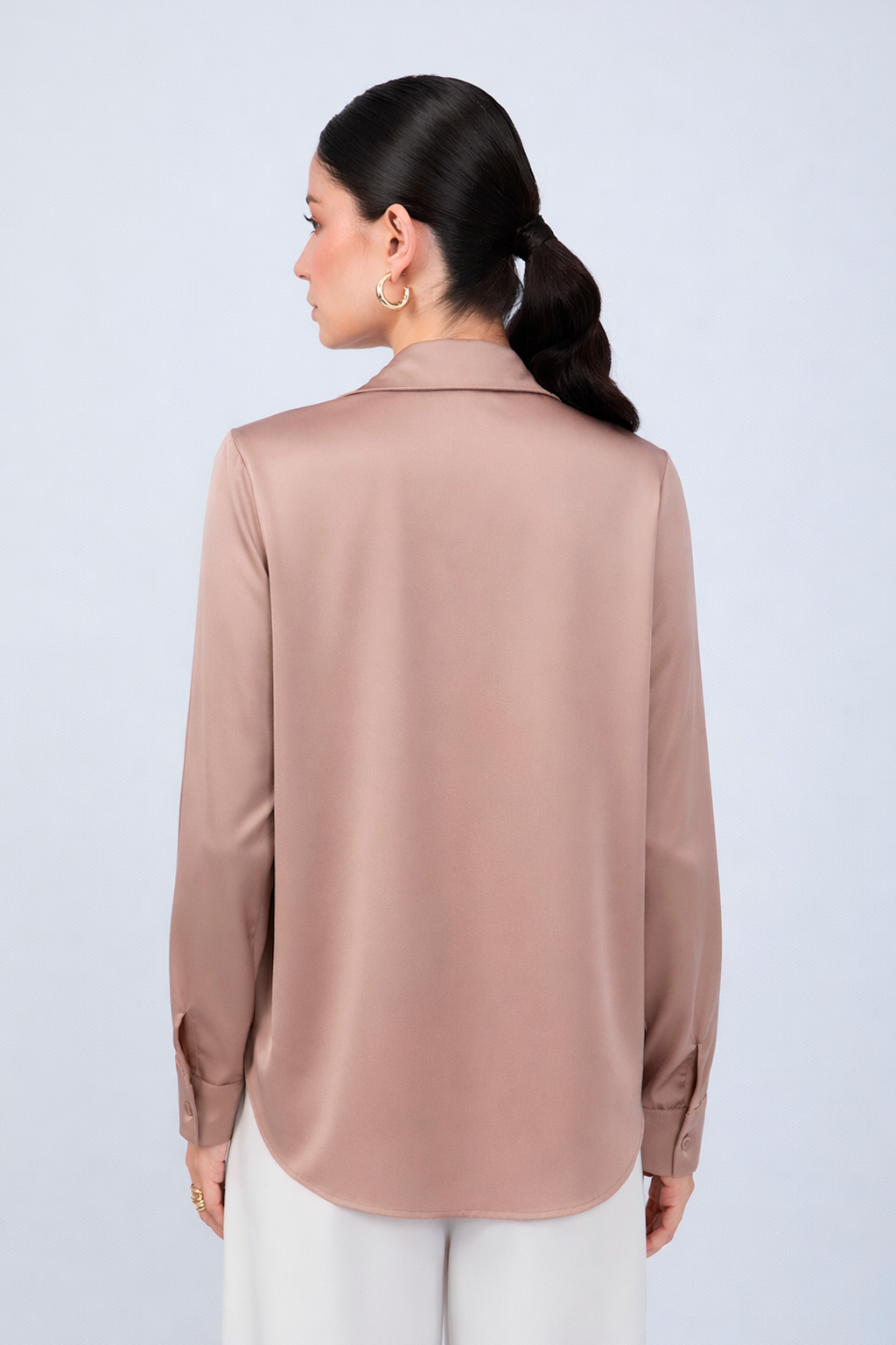 Blusa de Seda topo