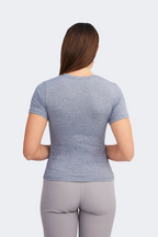 POLO ALGODON PIMA MUJER AZUL ACERO - CAMILA