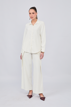 PANTALÓN SASTRERO CON PINZAS Y TIRANTES REGULABLE PERLA - GAMBITO