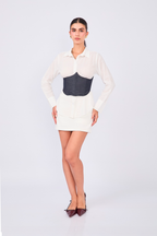 CORSET AJUSTABLE CON VARILLAS NATURAL - ISADORA