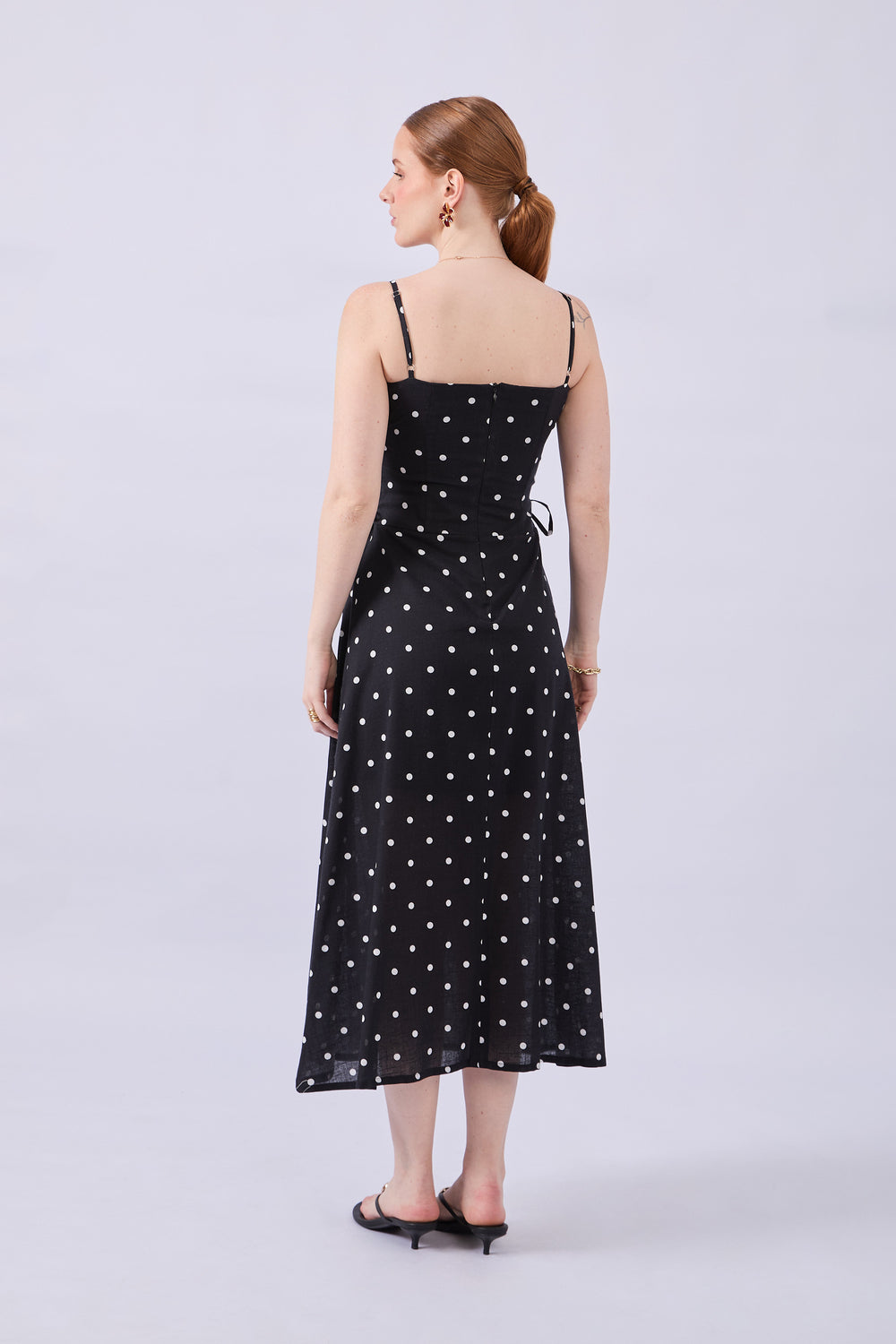 VESTIDO LUNARES NEGRO - PETRA