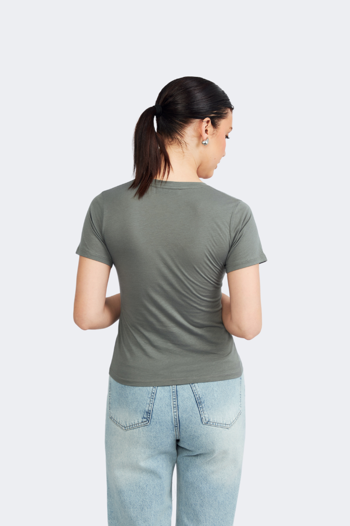 WOMEN'S PIMA COTTON POLO SHIRT, LEADEN BLUE