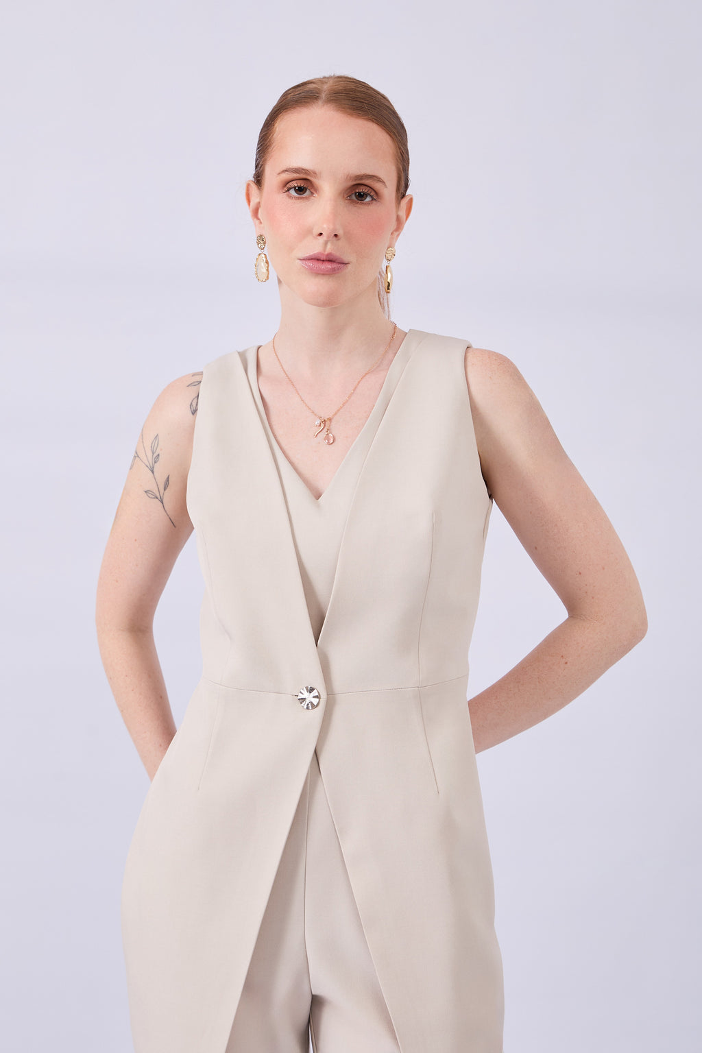ENTERIZO BEIGE - MALVA
