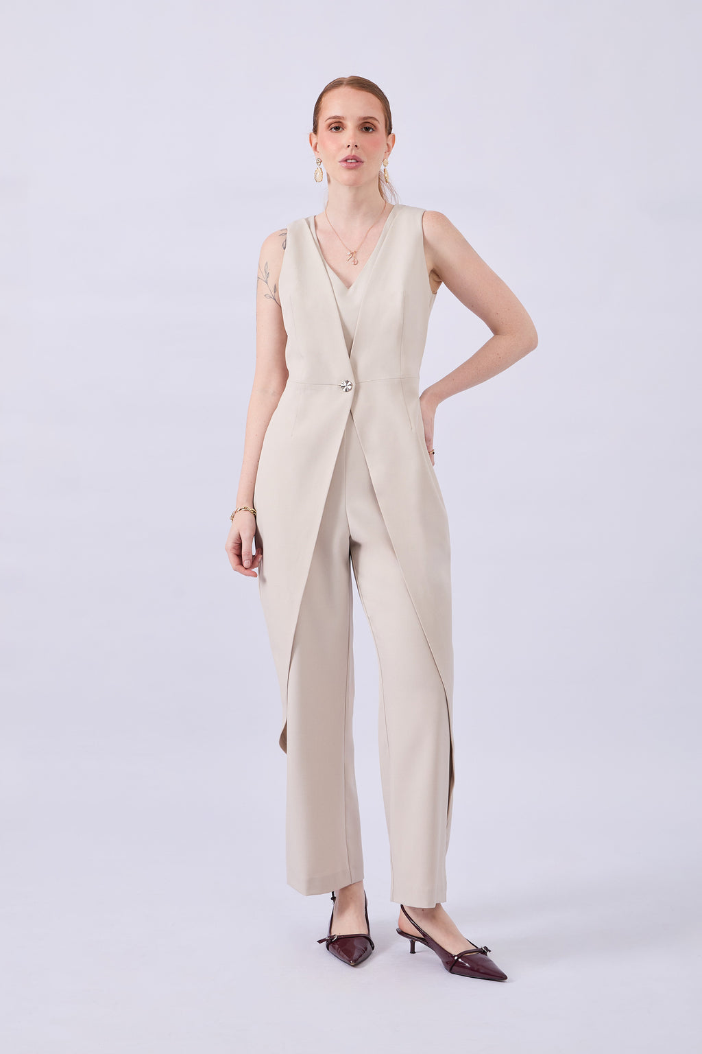 ENTERIZO BEIGE - MALVA