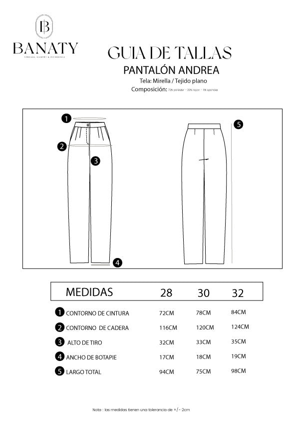 Pantalón Sastre Slouchy Negro - Andrea
