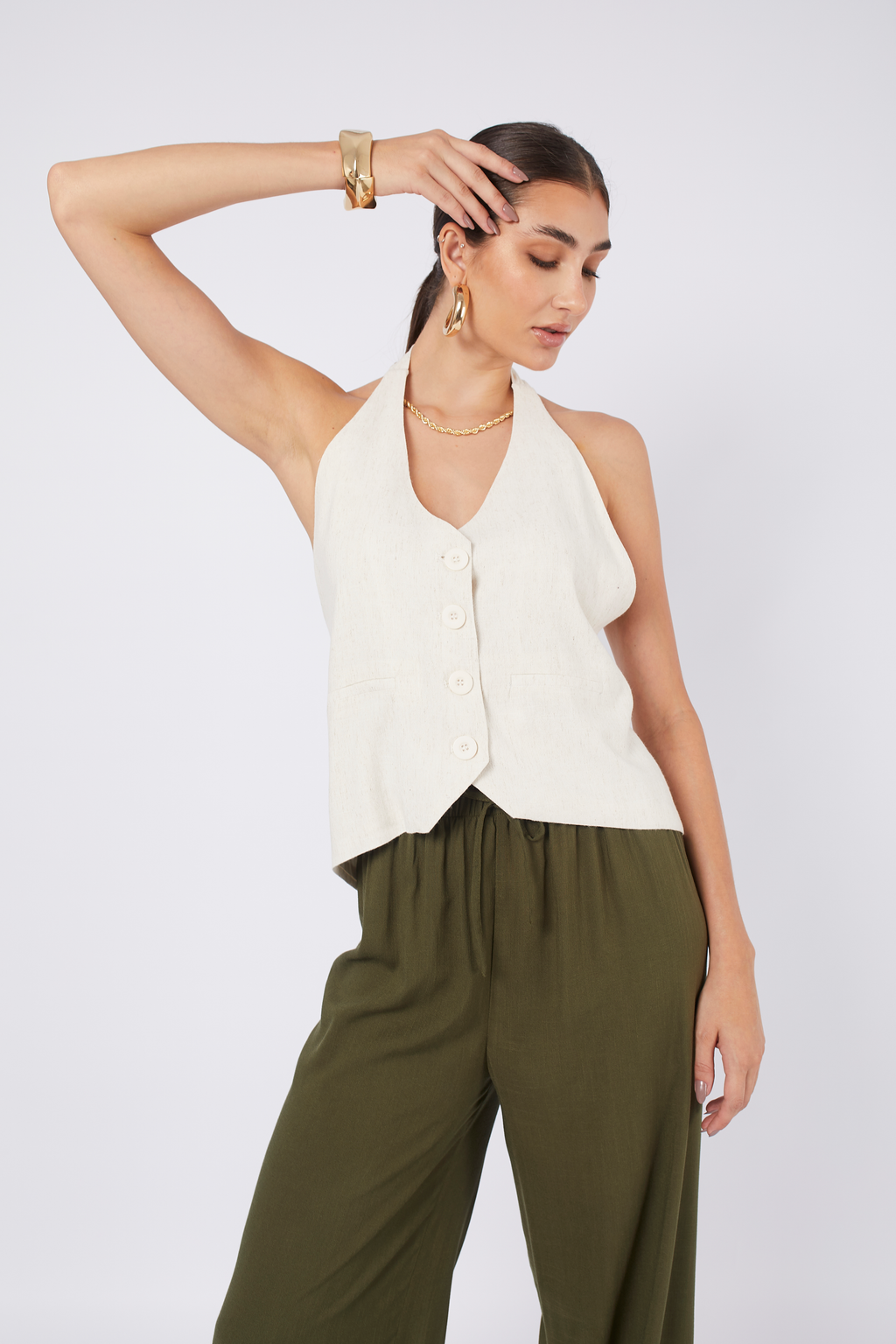 CHALECO HALTER - REGINA