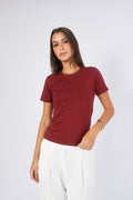 POLO ALGODON PIMA MUJER BURGUNDY - CAMILA