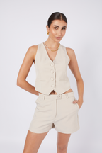 Chaleco Sastrero Beige