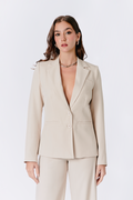 BLAZER CON BOLSILLOS FUNCIONALES BEIGE - GALA