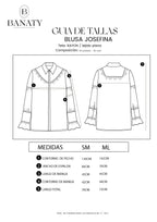 BLUSA MANGA LARGA CON RECOGIDO NEGRO - JOSEFINA