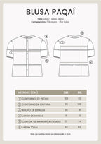 BLUSA DE LINO MANGA CORTA PERLA - PAQAÍ