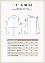 Blusa de Seda Marino