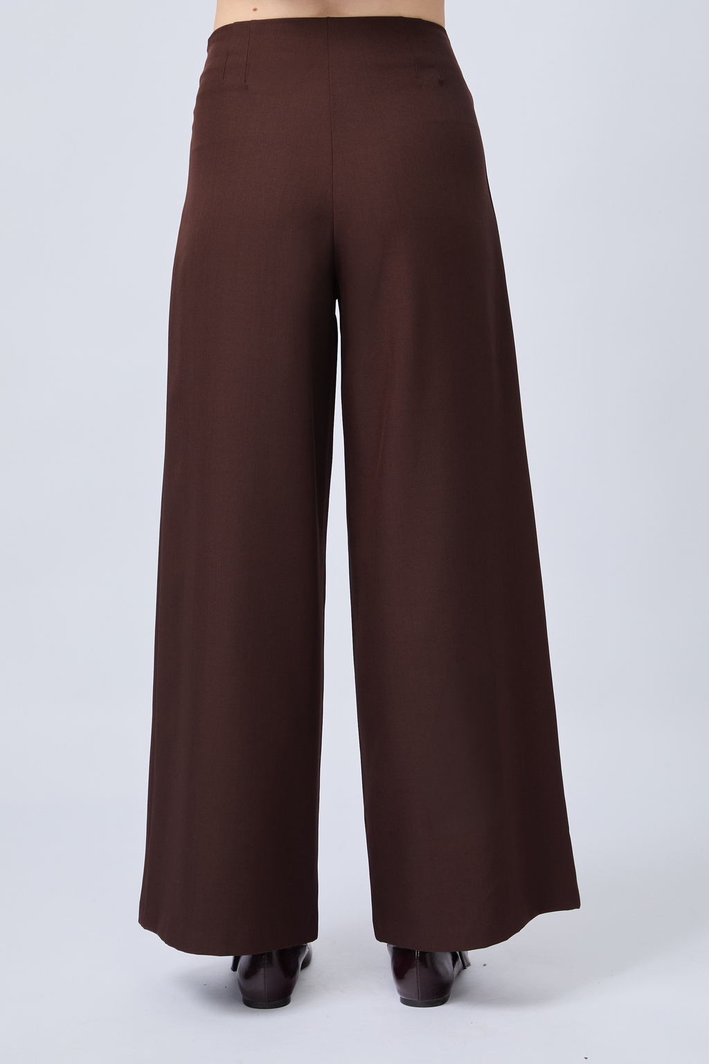 PANTALÓN SASTRERO A LA CINTURA MARRÓN - MISHKY