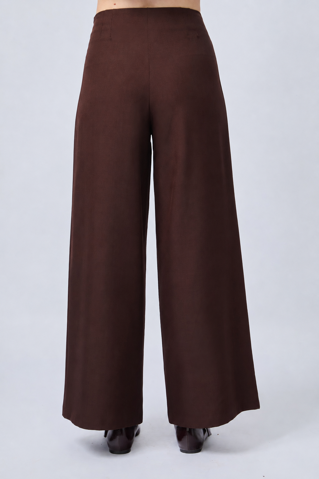 PANTALÓN SASTRERO A LA CINTURA MARRÓN - MISHKY