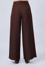 PANTALÓN SASTRERO A LA CINTURA MARRÓN - MISHKY