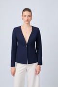 BLAZER CON ESCOTE V MARINO - CAMELIA