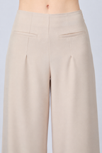 PANTALÓN SASTRERO A LA CINTURA BEIGE - MISHKY