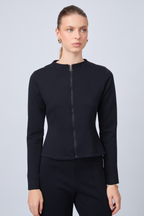 POLERA CORTE PRINCESA CON DETALLE DE TIRAS TRASERAS MARINO - ELOISE