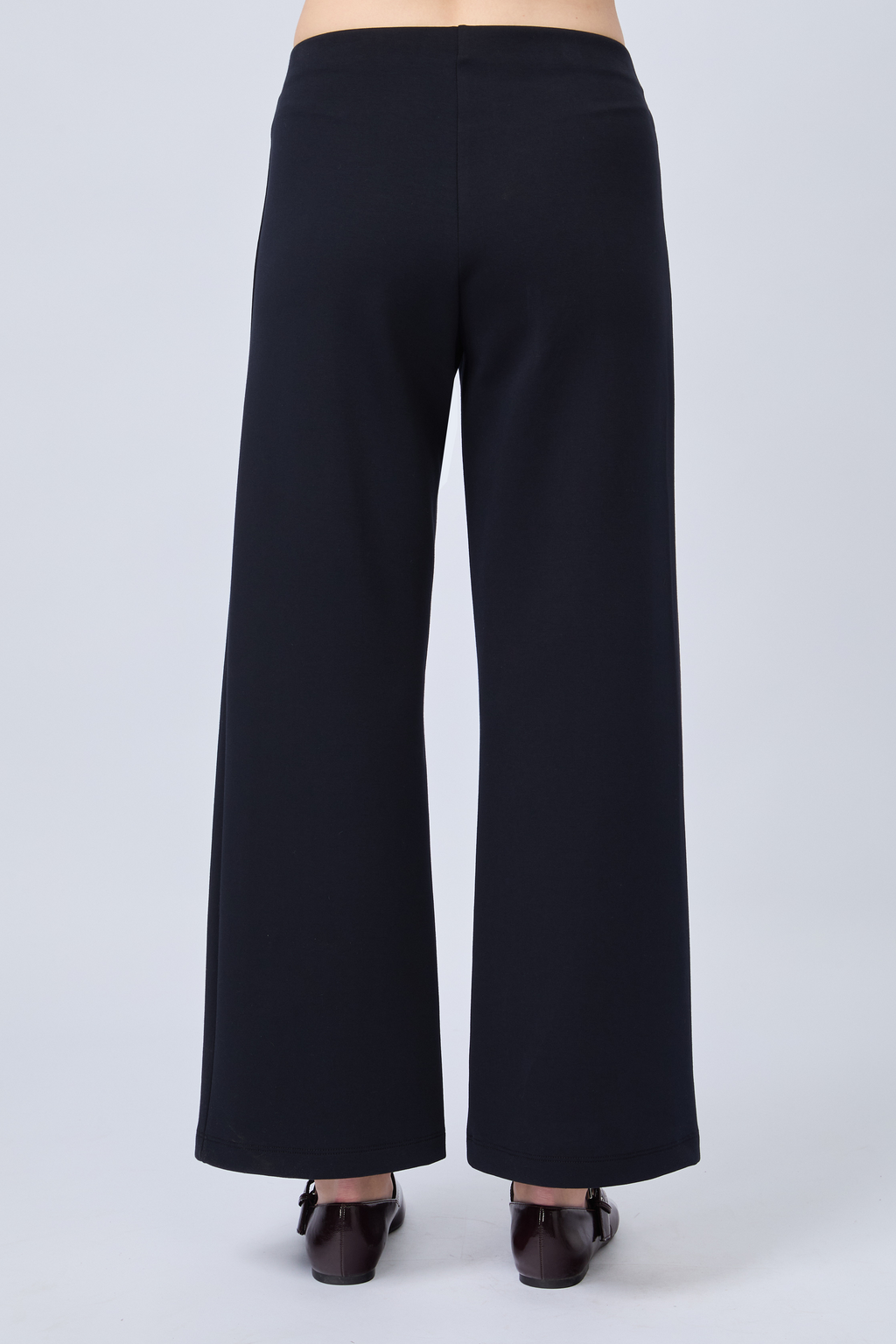 PANTALÓN DE TIRO ALTO CON PRETINA ELASTICADA MARINO - ELOISE