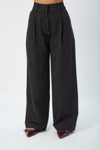 Pantalón De Rayas Rayas Negro - Miranda