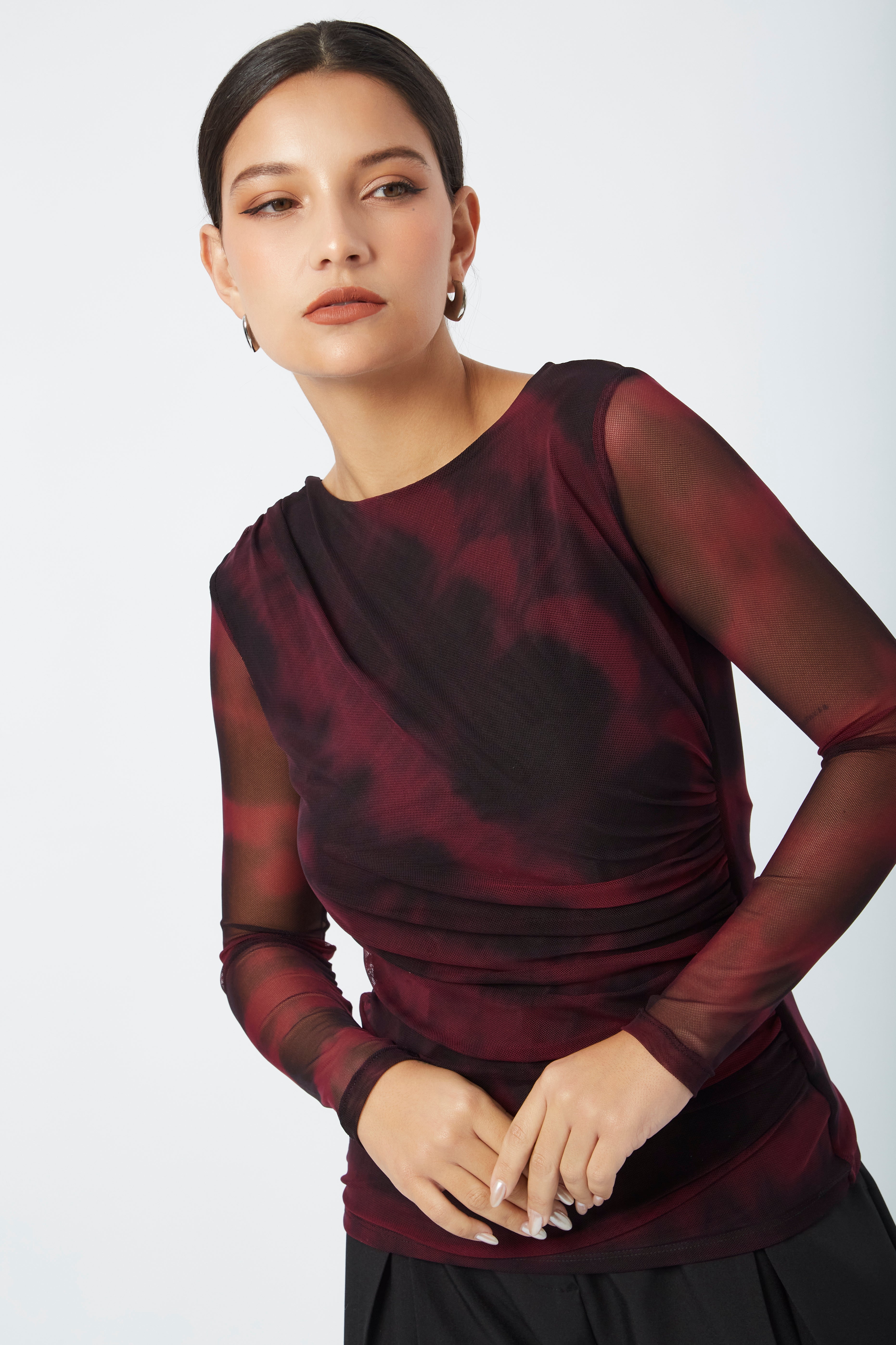 Polo tull manga larga Laura