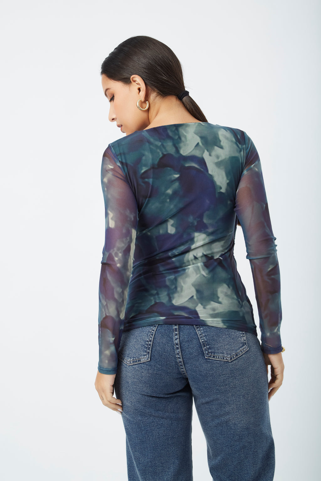 Polo tull manga larga Laura